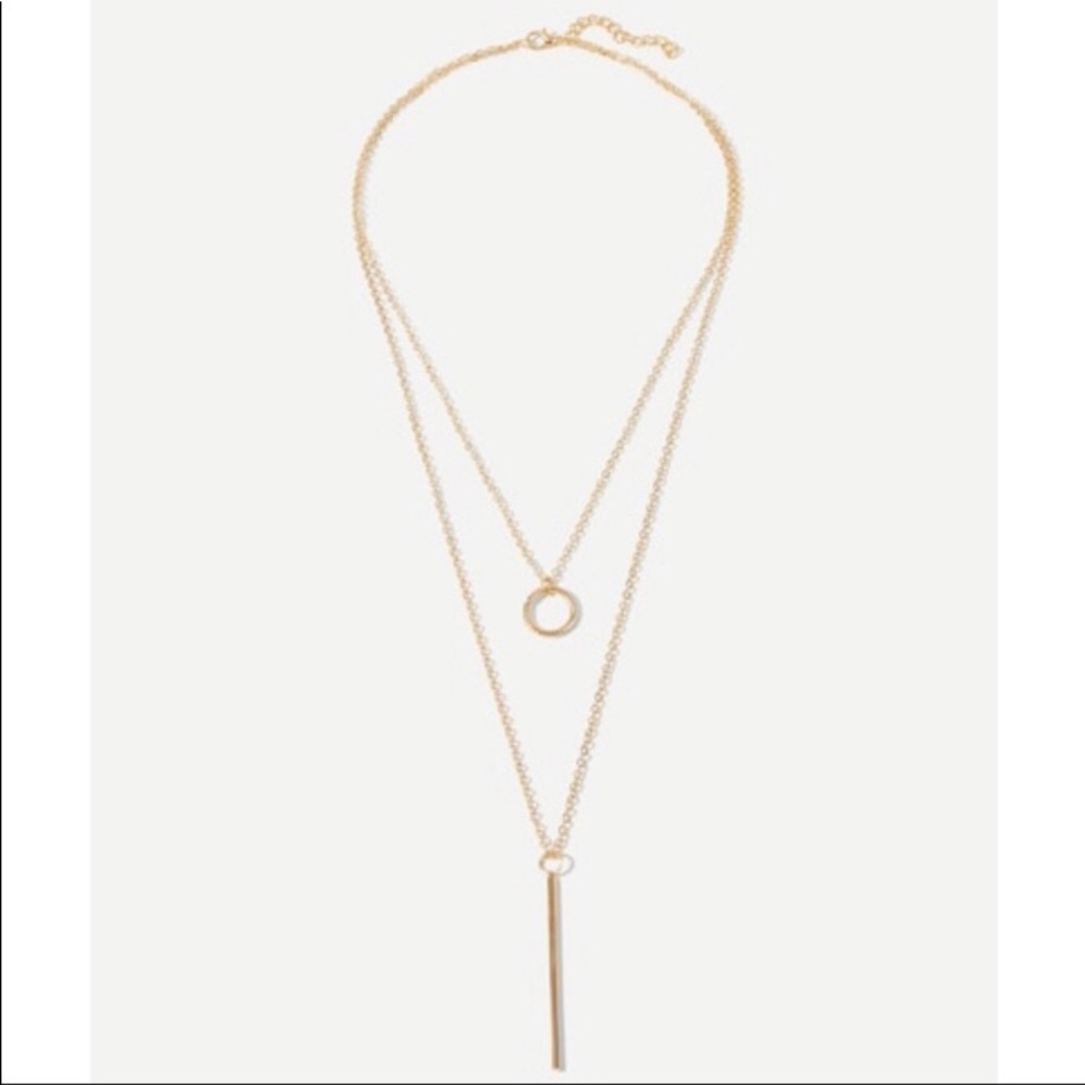 🎉LAST ONE🎉 Layered Circle and Bar Necklace